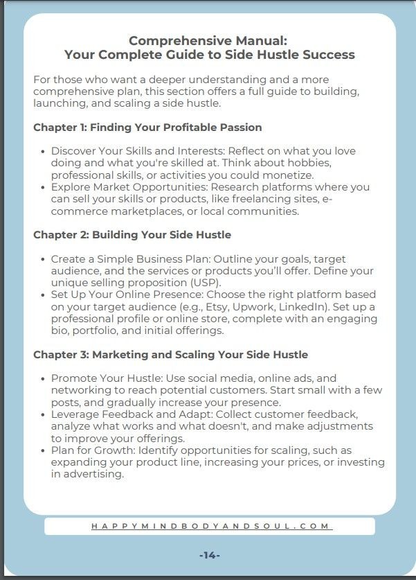 Stop overthinking and start doing! Whether you're looking to earn a little extra on the side or build a full-time online business, this guide gives you everything you need to take action today.
